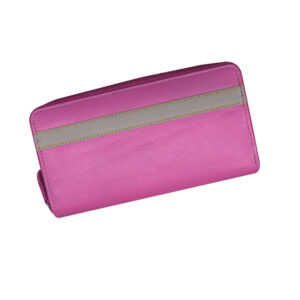 Leather Zipper Wallet For Women