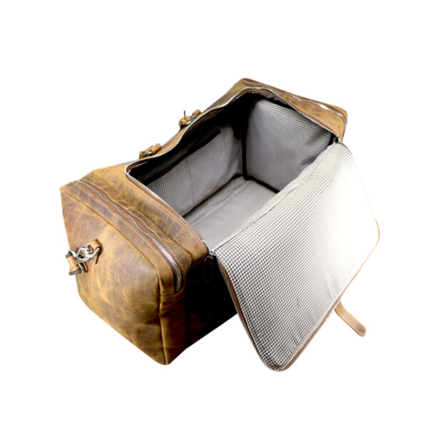 Leather Duffle Bag - Image 3